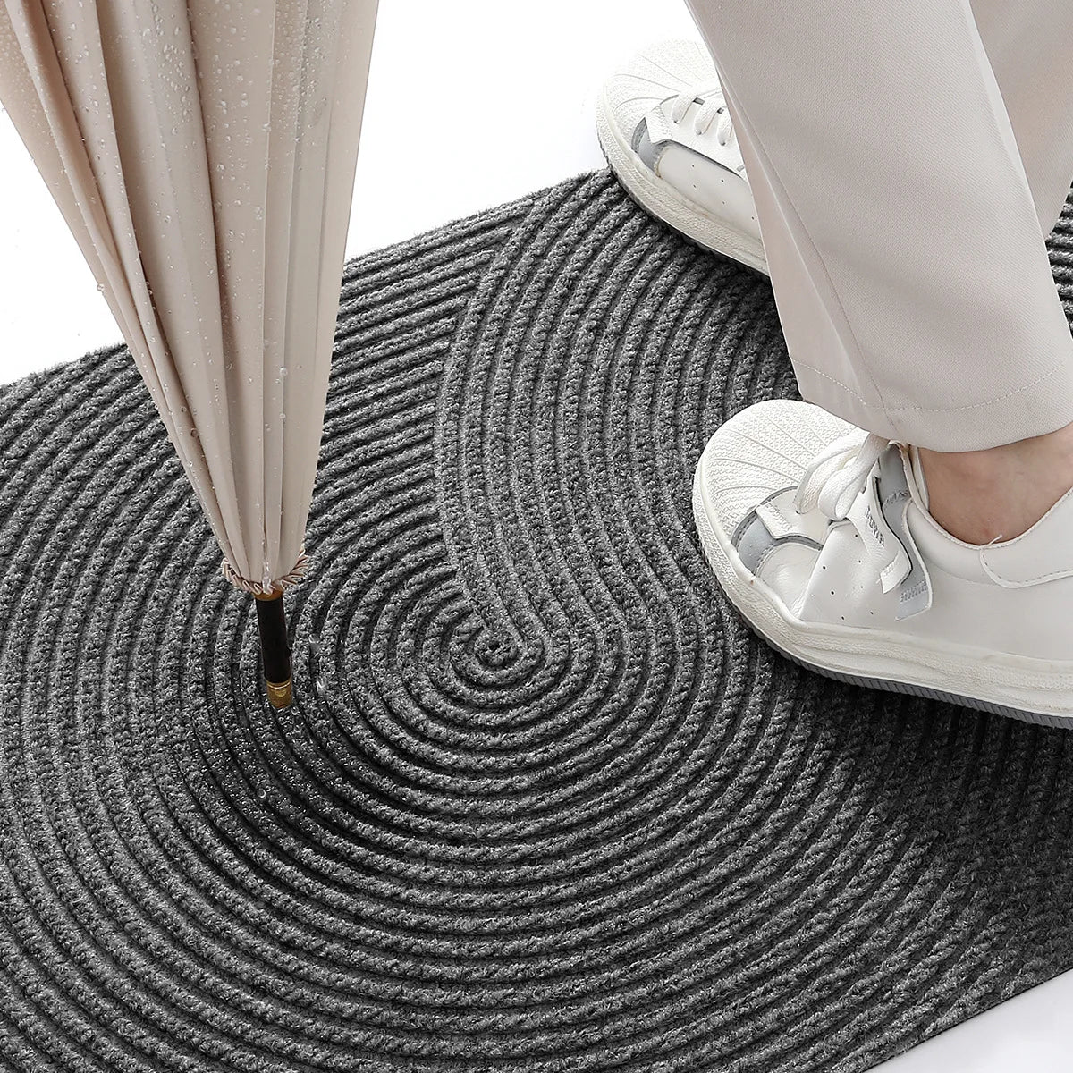 3D Geometrische Eingangsmatte – Rutschfeste Schmutz- & Wasserfangmatte