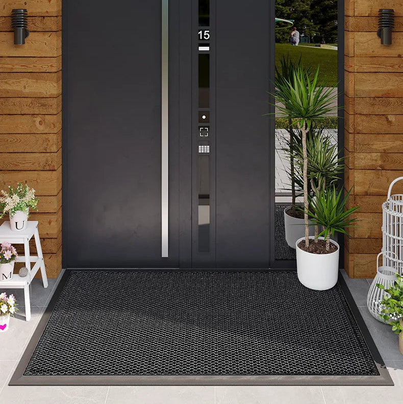Rutschfeste PVC-Gummi Fußmatte – Wasserbeständige Fußmatte für Innen & Außen