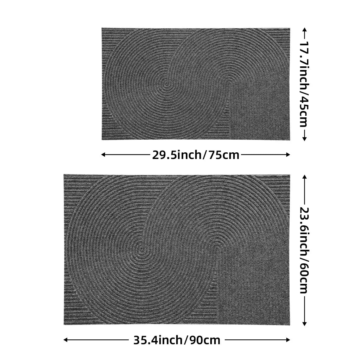 3D Geometrische Eingangsmatte – Rutschfeste Schmutz- & Wasserfangmatte
