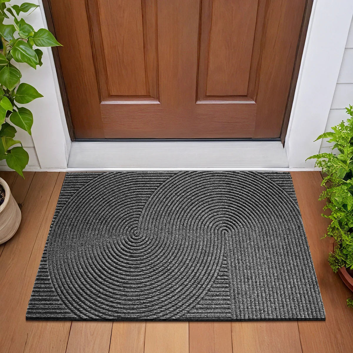 3D Geometrische Eingangsmatte – Rutschfeste Schmutz- & Wasserfangmatte