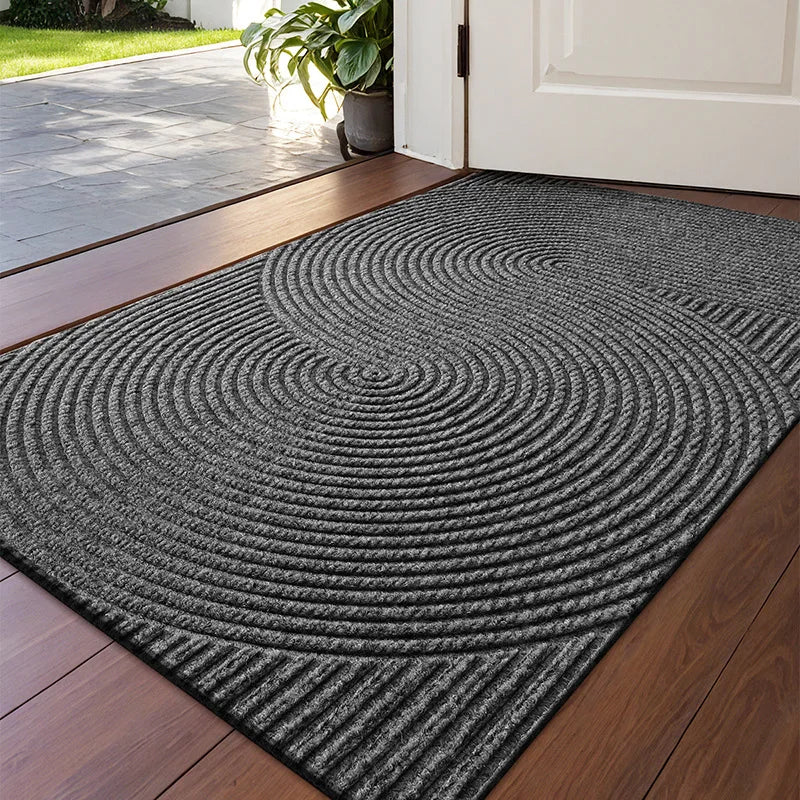 3D Geometrische Eingangsmatte – Rutschfeste Schmutz- & Wasserfangmatte