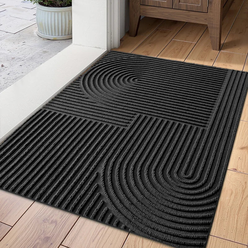 3D Geometrische Eingangsmatte – Rutschfeste Schmutz- & Wasserfangmatte